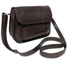 Bolsa De Ombro Alça Transversal Estilosa Luxo Couro Bovino - Art Minas