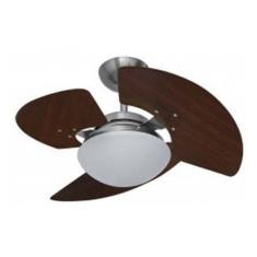 Ventilador de Teto Aventador Stilo Aluminio Escovado 220v 3 Pás Tabaco 130w - Tron Ventiladores