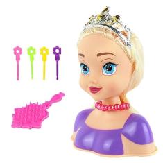 Boneca Amy Busto Para Pentear Com Acessórios Cabeleireira Linha Premium M5 Armarinhos