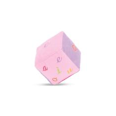 Dado Didático De Pelúcia Rosa 15 Cm Antialérgico