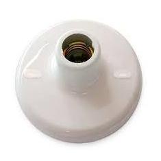 Plafon Redondo Decorativo Branco Iluminação Clássica Lider Plug