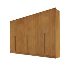 Guarda Roupa Casal Ibiza 6 Portas de Bater 9 Gavetas MDF Ibiza-nature Bianchi Móveis
