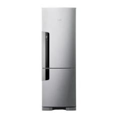 Geladeira Consul Frost Free Duplex 397 litros Evox com freezer embaixo - CRE44BK