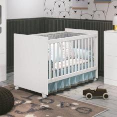 Berço Brasileiro Reller Móveis Branco Fosco