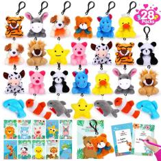 Presentes de Dia dos Namorados FLY2SKY 28 pacotes para crianças com bicho de pelúcia