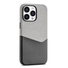 HAO RIYLN Capa magnética para iPhone 15 Pro Max/15 Pro/15 Plus/15, capa de carregamento sem fio de couro sintético com compartimento para cartão, proteção para câmera, capa à prova de quedas, preta,