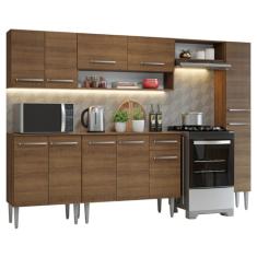 Armário de Cozinha Compacta 261 cm Emilly Madesa 09