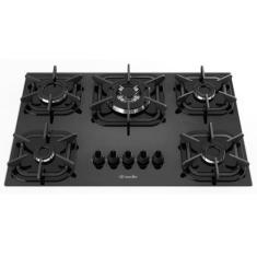 Cooktop 5 Bocas Mueller com Queimador Tripla Chama Preto - Mueller Fog