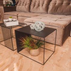 Mesa de Centro Murilo com Chapa Est Ambiente Principal Escritório - La