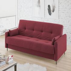 Sofá Cama Jazz 2 Lugares 195cm X 90cm X 90cm Vermelho