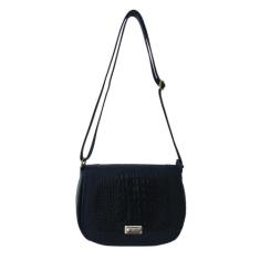 Bolsa Transversal Topgrife Couro Preto