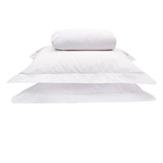 Jogo De Lençol Queen 3 Peças 200 Fios 100% Algodão, Branco, Marina Enxovais