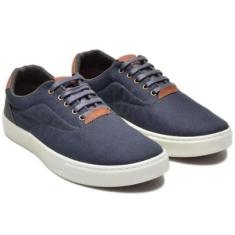 Tênis Masculino Ixória Casual Canvas Lona Azul Marinho-Masculino