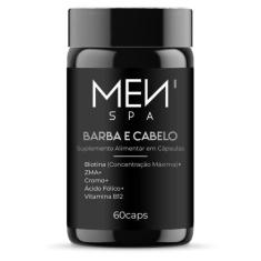 Suplemento Barba E Cabelo Biotina Concentração Máxima 60Caps - Menspa