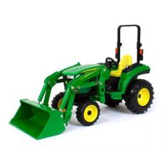 MINIATURA TRATOR JOHN DEERE 2038R Com Carregadeira ERTL 1/16