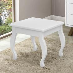 Banqueta para Penteadeira Camarim - Móveis Luapa Branco