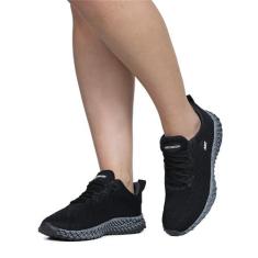 Tênis Para Treino Academia Corrida e Caminhada - Ascension, Preto, Cin