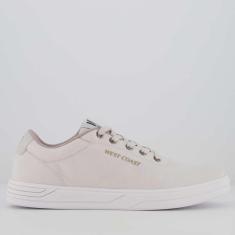 Tênis West Coast WC 122 Venice Cinza e Branco-Masculino
