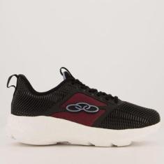 Tênis Olympikus Orion Feminino Preto e Rosa-Feminino