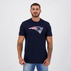 Camiseta New Era NFL New England Patriots Strike Marinho-Masculino