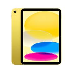 iPad da Apple (10a geração): Com chip A14 Bionic, tela Liquid Retina de 10,9 polegadas, 64 GB Wi-Fi 6 + rede celular 5G, câmera frontal de 12 MP, câmera traseira de 12 MP, Touch ID – Amarelo