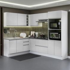 Cozinha Completa De Canto 100% Mdf Madesa Acordes 419003 Com
