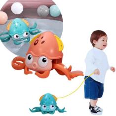 Brinquedo Polvo 2 em 1 Mexe Tentáculos Dentro e Fora da Água - Dm Toys