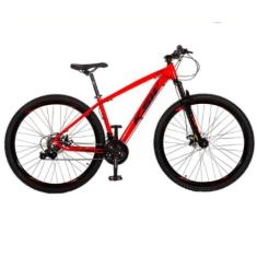 Bicicleta Ksw Xlt Aro 29 21v Index Mtb Quadro Alumínio Freio Disco Mecânico Suspensão Dianteira-Unissex