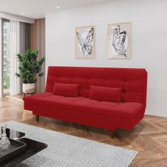 Sofá Cama para Sala de Estar 3 Lugares 190 Cm Sofanete