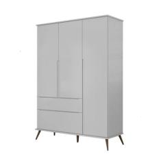 Guarda Roupa Retro Melinda 3 Portas Cinza - FbABY - Phoenix Baby