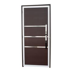 Porta Lambril Evolution Com Puxador Super 25 210cm X 100cm Brimak Mix Corten