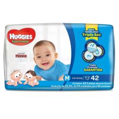 Fralda Huggies Tripla Proteção Mega M 42 Unidades