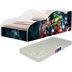 Cama Infantil Vingadores Herói com Colchão D20 - Loja Tigo