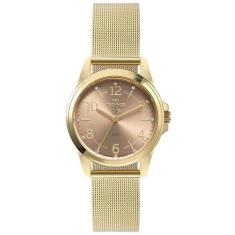 Relógio Technos Feminino Ref: 2035Mtg/1T Elegance Dourado
