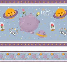 Faixa de Parede Pequeno Príncipe Quarto Infantil 5mx10cm