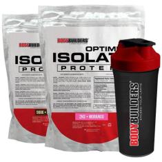 Kit Optimum Isolate Whey Protein 2Kg+ Optimum - Bodybuilders