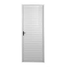 Porta de Aço Laminada 215x65cm Minas Sul Mgm Abertura Direita