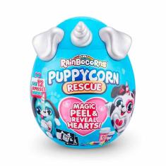 Pelúcia Surpresa - Rainbocorns Puppycorn Rescue - Magic e Reveal - Fun Divirta-se