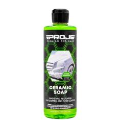 PROJE' Sabonete de cerâmica – shampoo de cera e lavagem com pH – construção e rejuvenescimento de revestimento cerâmico – adiciona proteção hidrofóbica – detalhes automáticos – funciona com pistola de