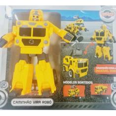 Brinquedo Caminhão Vira Robô Auto Robótico Toyng, Amarelo b