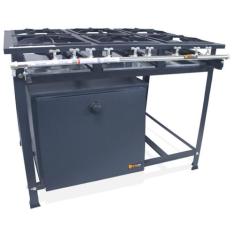 Fogão Industrial 6 Bocas Baixa Pressão 3QS 3QD P5 com Forno 90L - Meta