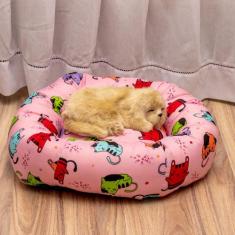 Cama Pet Redonda Oxford - Para Cachorros e Gatos - Tamanho M - LALU EN