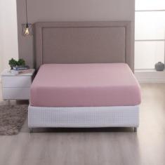 Lençol Avulso Casal Malha 100% Algodão Rose - MALUCASIM ENXOVAIS