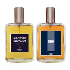 Kit Perfume Masculino - Almíscar Selvagem + Eros 100ml - Essência do B