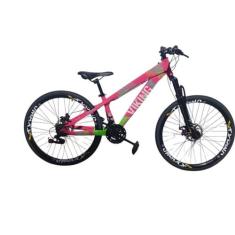 Bicicleta Aro 26 Bike Vikingx 21V Tuff 25 Freio Hidraulico Freeride Qu