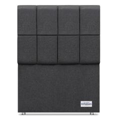 Cabeceira Piave Linho Cinza Solteiro (12x90x125) - Ortobom