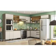 Cozinha Modulada Conect com 8 Peças Duna/Cristal - Henn