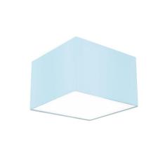 Lustre Cupula Dome Quadrado 30x20cm Azul - MARRYLUZ