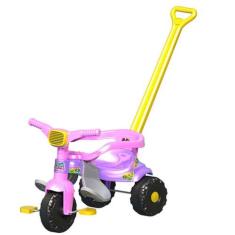 Triciclo Infantil Tico Tico Festa Rosa Com Aro 2561 - Magic Toys