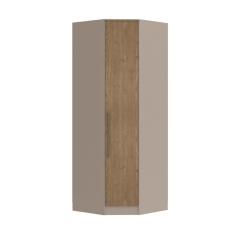 Guarda Roupa Modulado Requinte de Canto com 1 Porta - Duna Line/Macadâmia